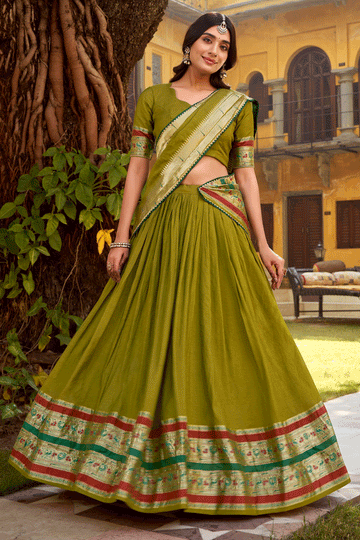 paithani style lehenga
