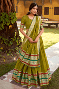 paithani style lehenga for wedding 
