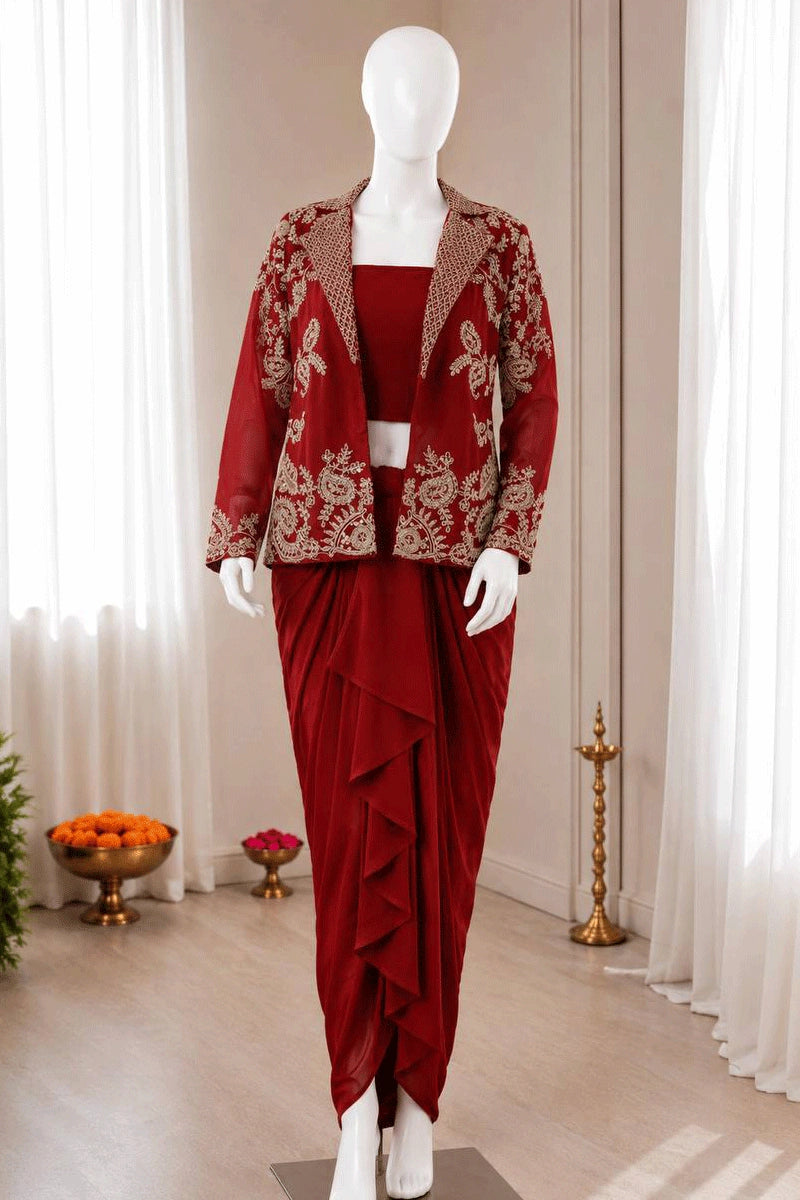 party wear indo western dress