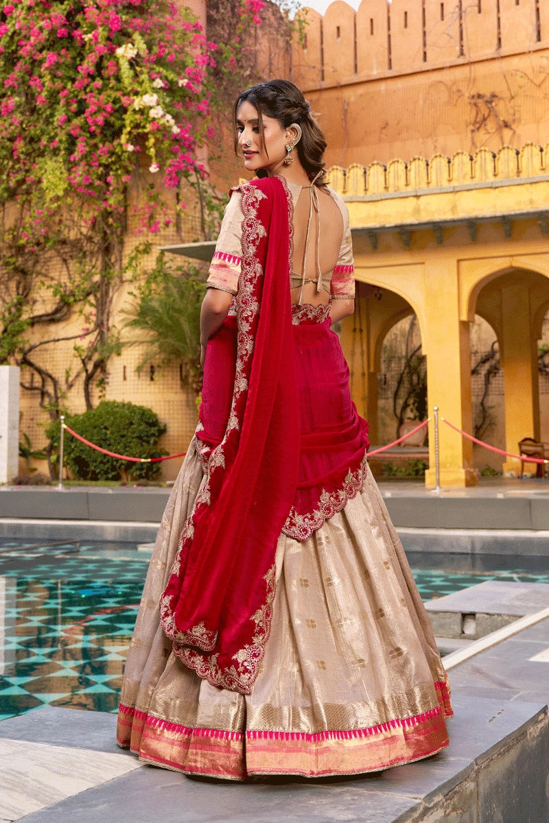 party wear lehenga for wedding guest