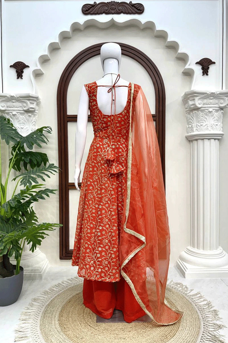 party wear plazzo outfit