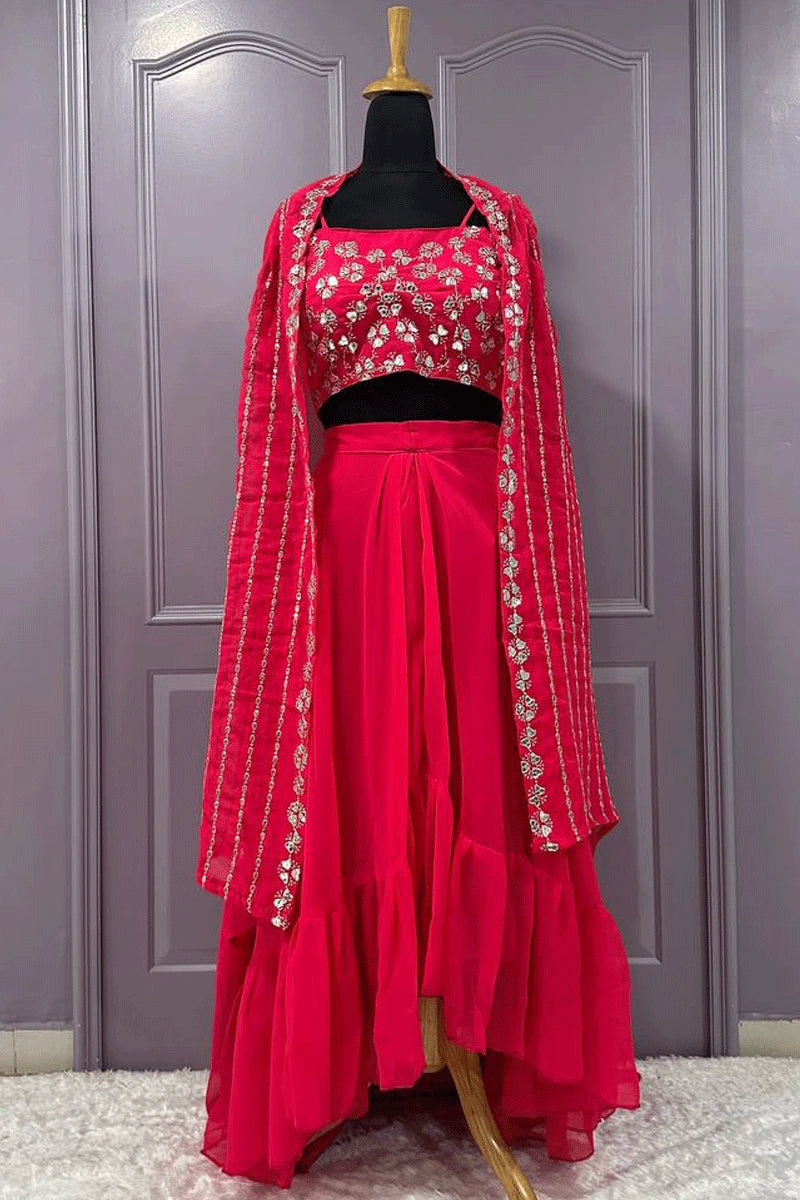 party wear skirt with koti