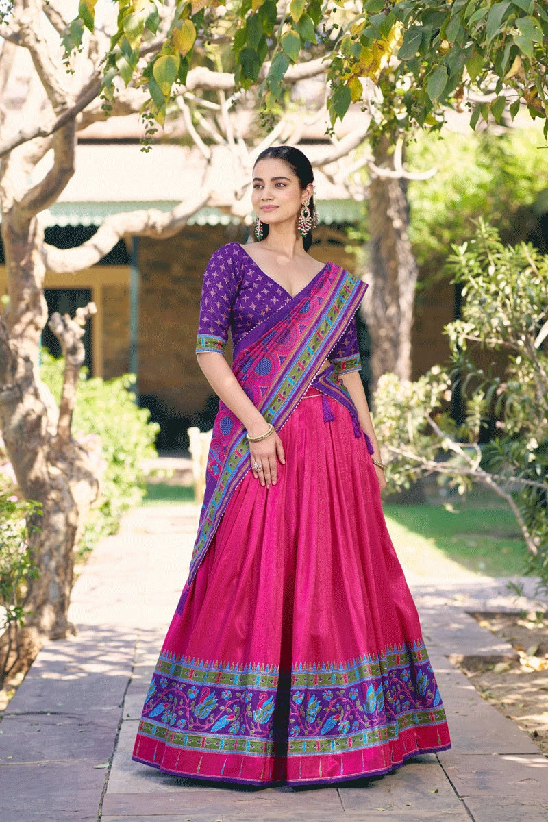 pattu half saree for women