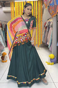 peacock green lehenga choli