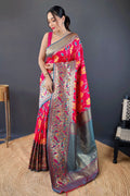 pink colour saree for wedding function 