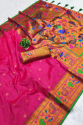 pink paithani saree for wedding function