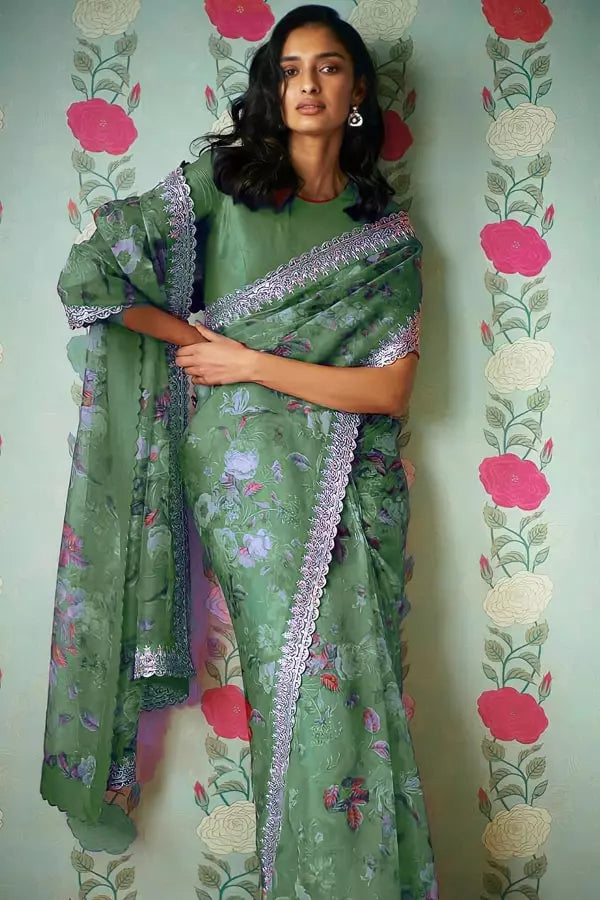 pista sabysachi organza saree for wedding