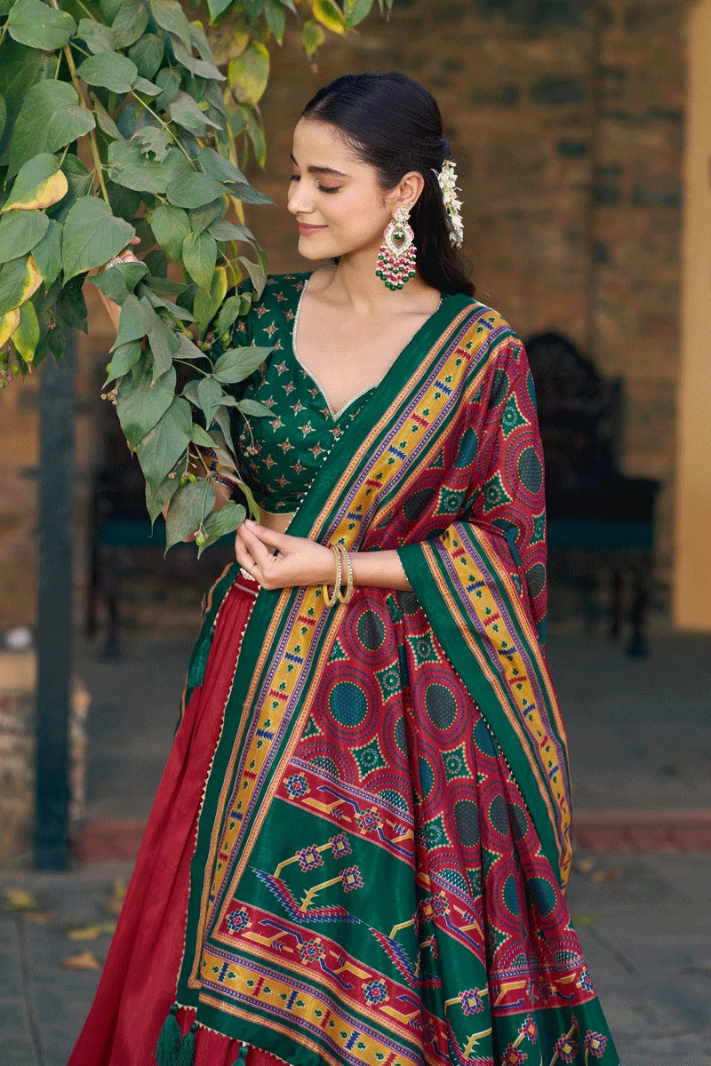 traditional pongal special half saree