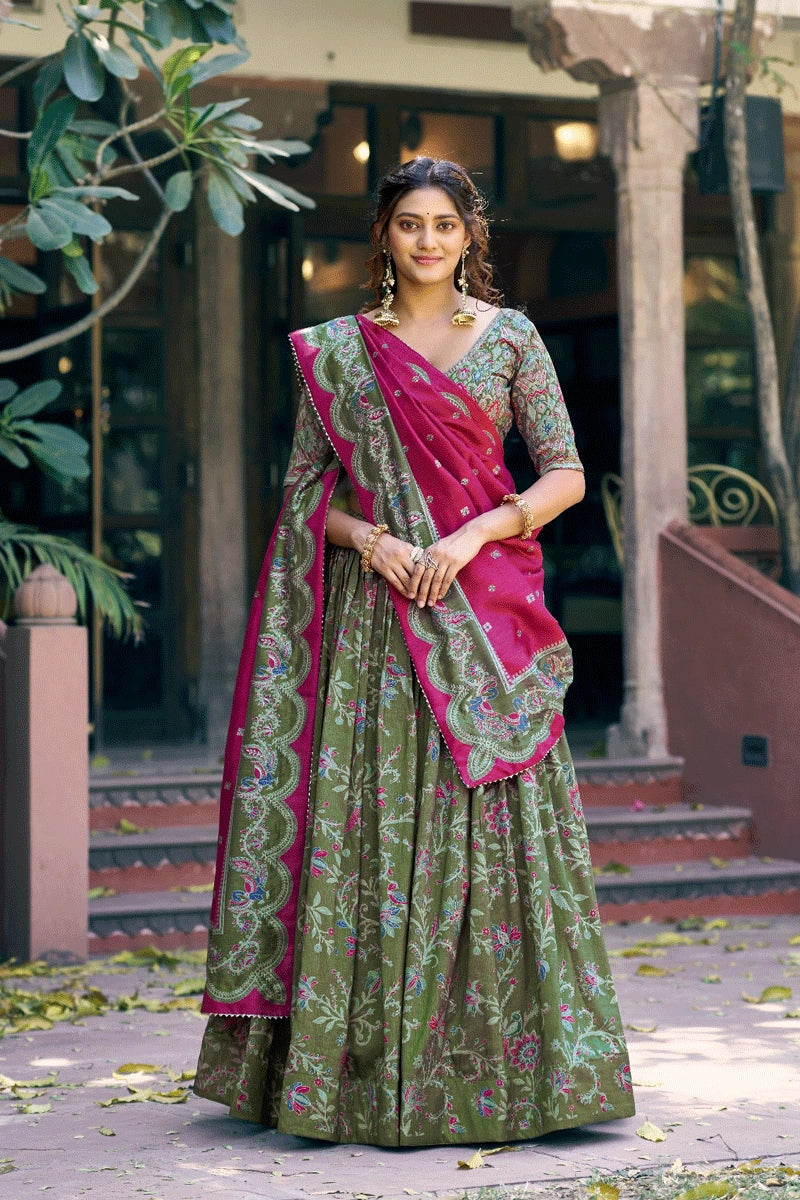 pongal special half saree for girls