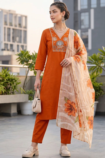 pooja special embroidery dress for women
