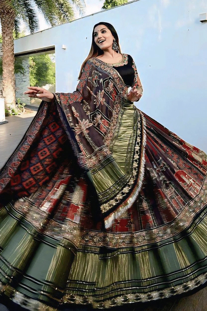 prachi solani multi_colour_chaniya_choli_for_garba