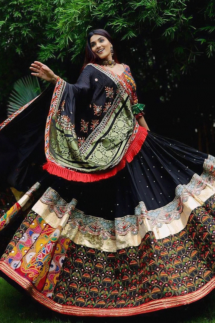 Prachi Solanki Multi_Colour_chaniya_choli_for_garba