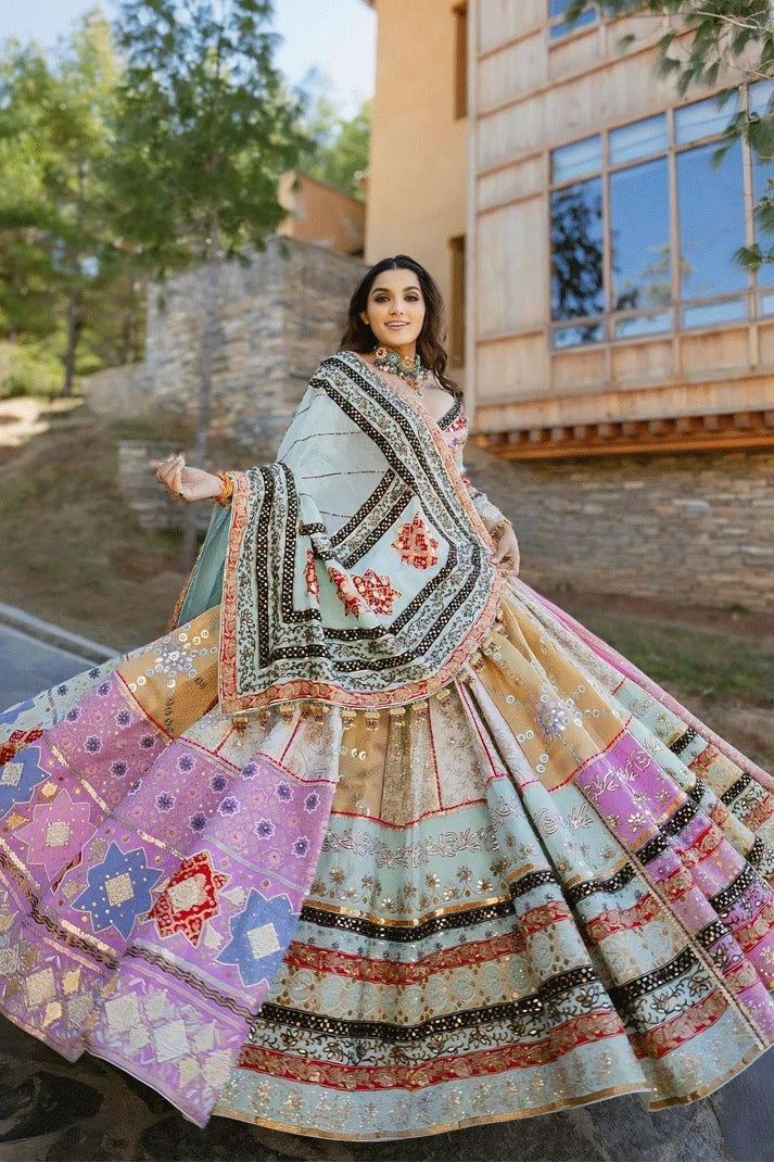 prachi solanki multi_colour_lehenga_choli_for_garba