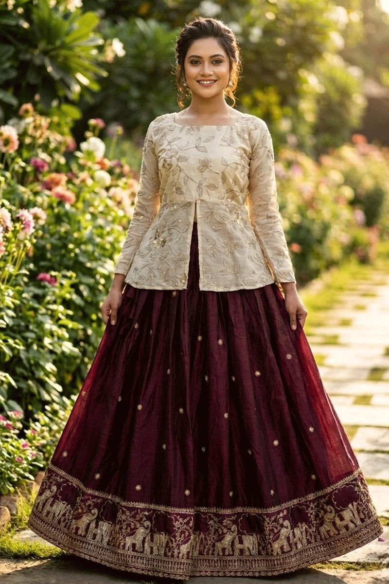pre stitched lehenga choli for women