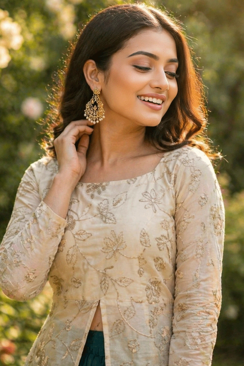 pre stitched lehenga for wedding guest