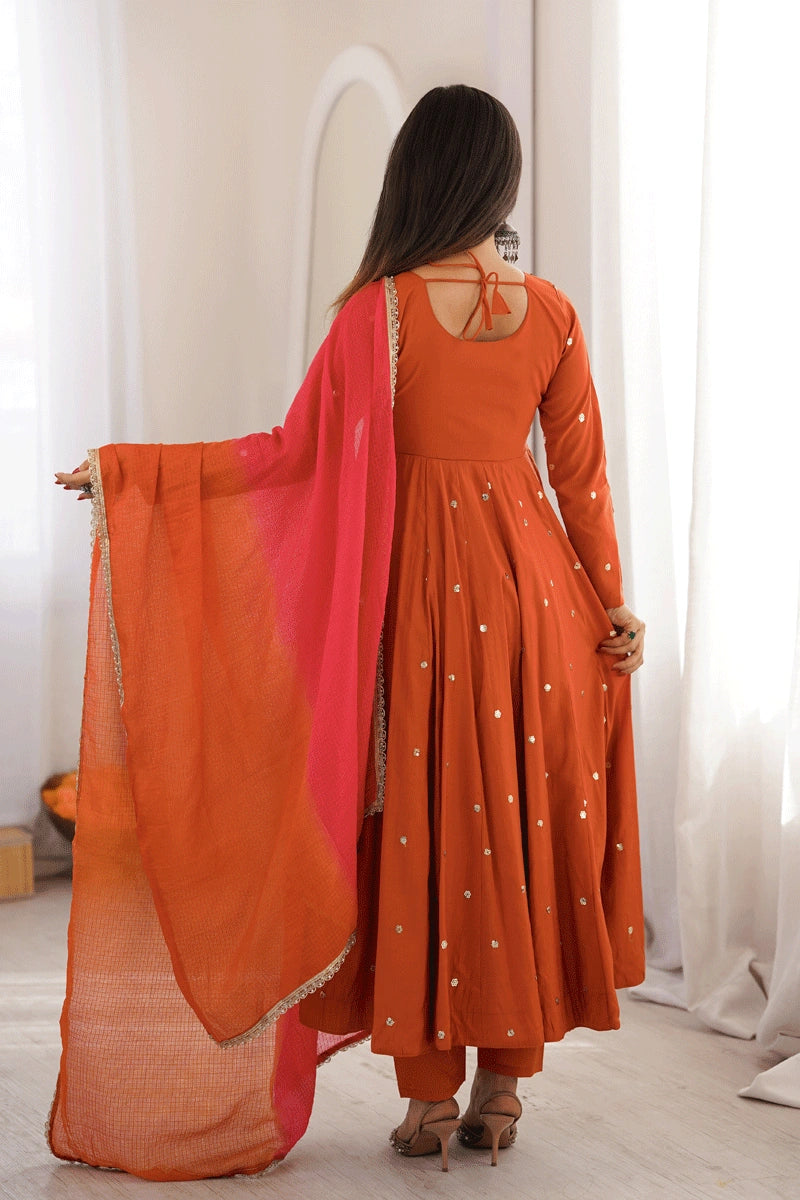 premium anarkali dress for gen z girl