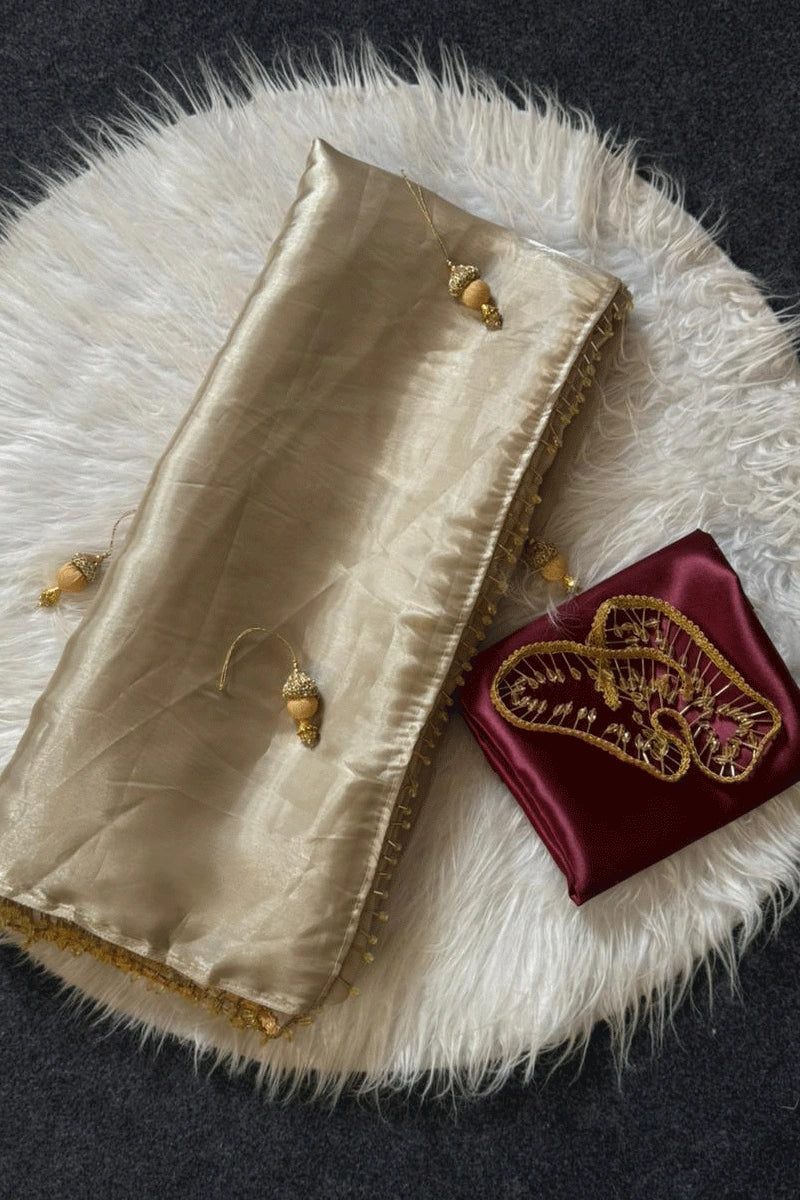 premium silk saree for reception