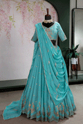 premium zari work lehenga