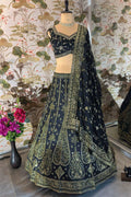 tammanah bhatia heavy black lehenga for wedding