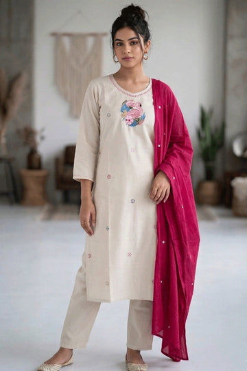 pure khadi cotton dress
