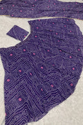 
purple georgette lehenga choli
