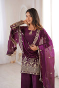 purple palazzo dress for girls