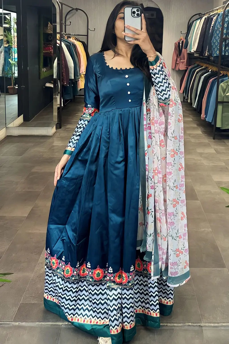 sister special gown design for raksha bandhan
