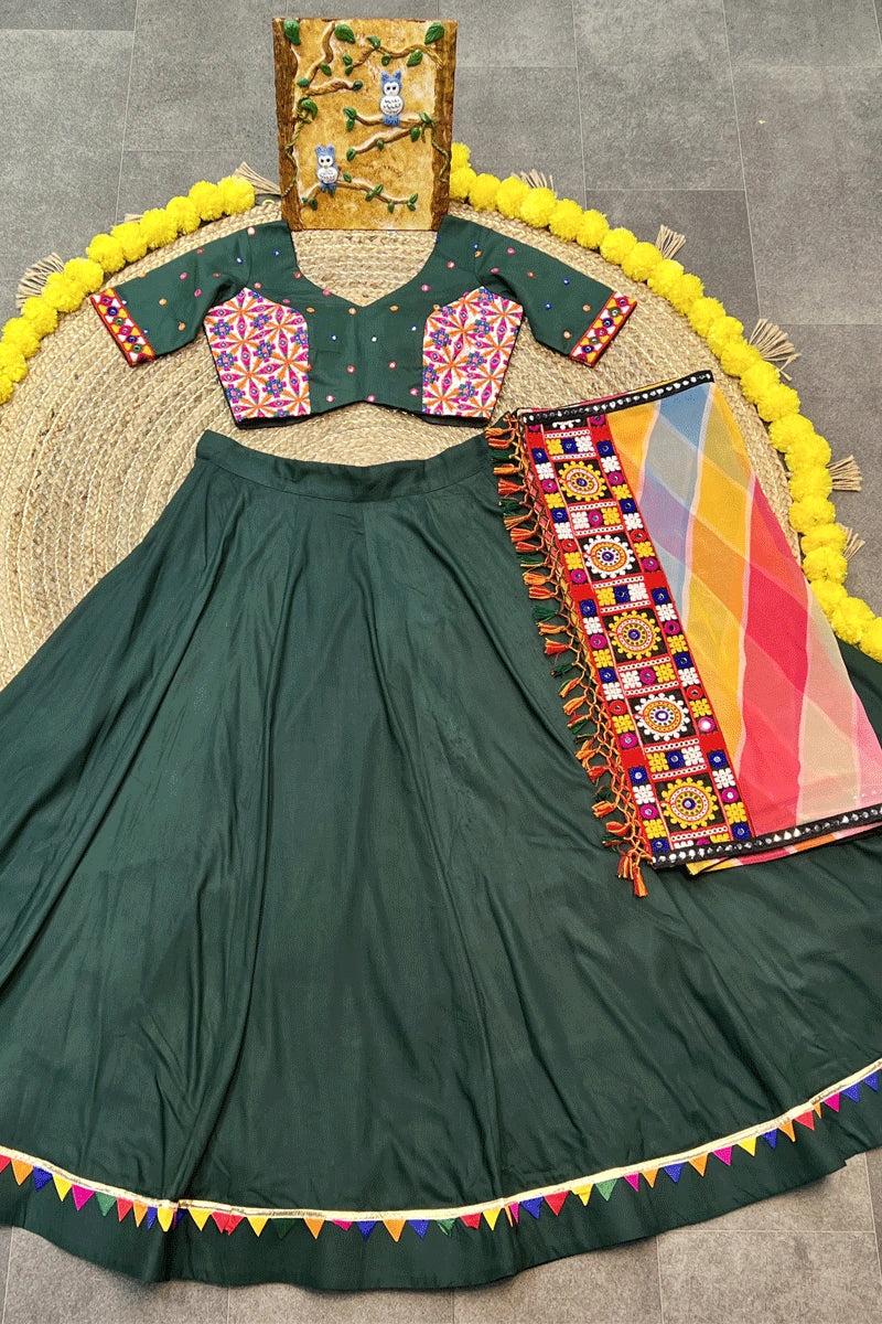 rama green lehenga choli