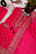 rani pink sharara shuit with dupatta