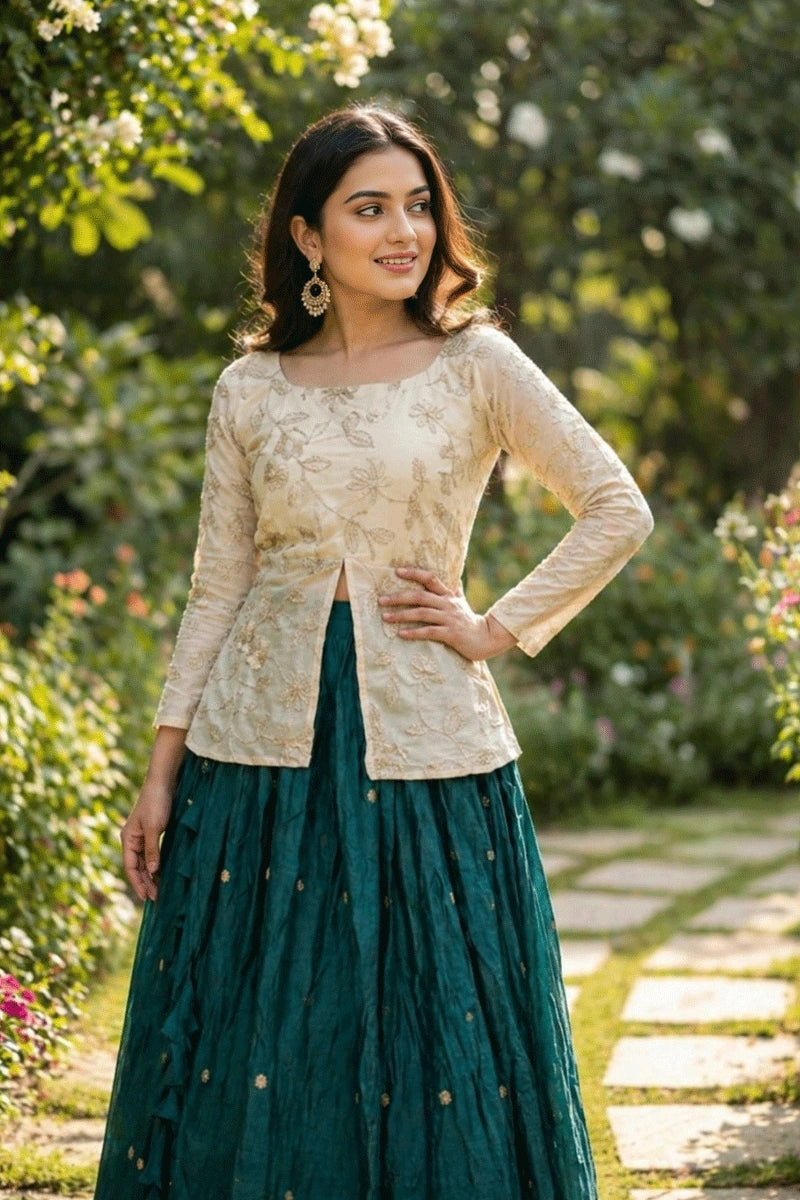 fully stitched lehenga choli for wedding guest