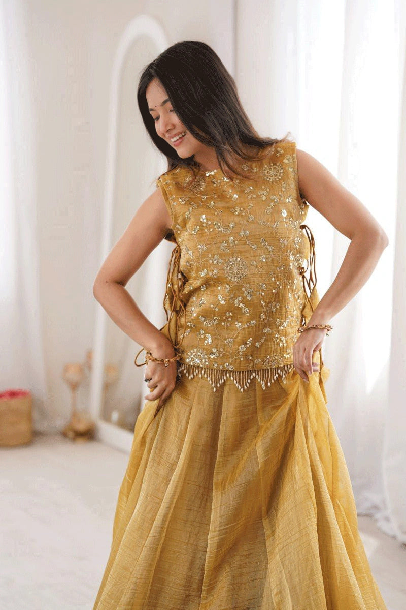 latest ready to wear lehenga choli with koti