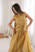ready to wear lehenga with koti for girls