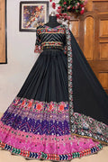 real mirror work lehenga choli for garba night