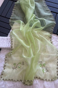 reception party wear organza saree