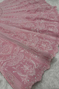 reception wear pink lehenga choli