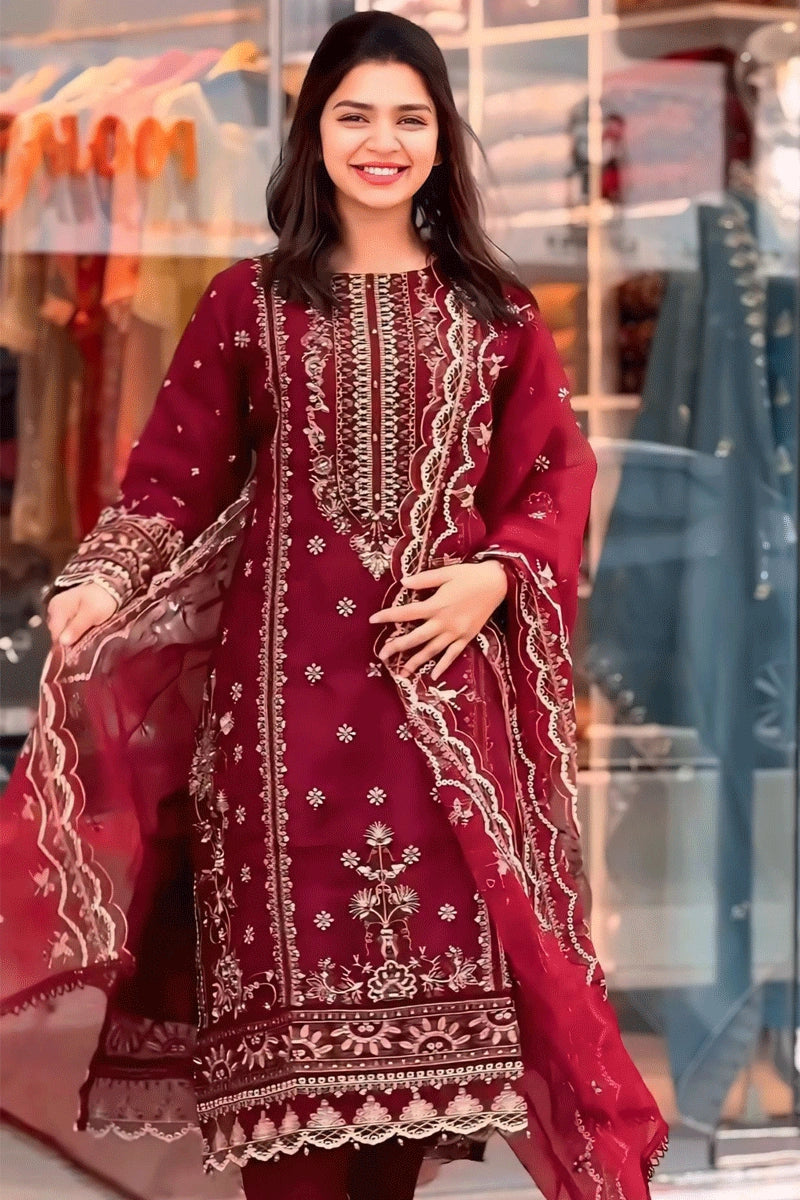 red colour karwa chauth dress