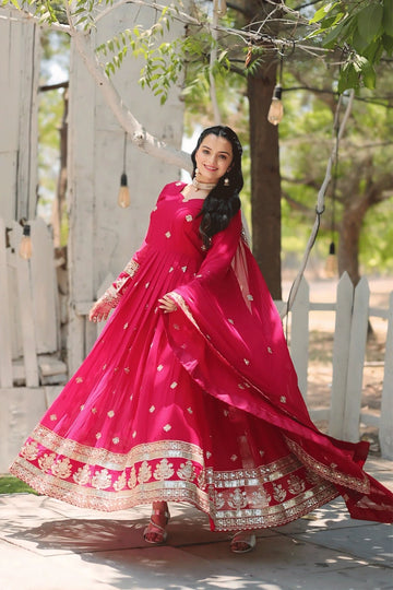 red gown for karwa chauth