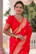 red saree for wedding function