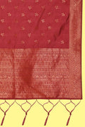 red dupatta half saree