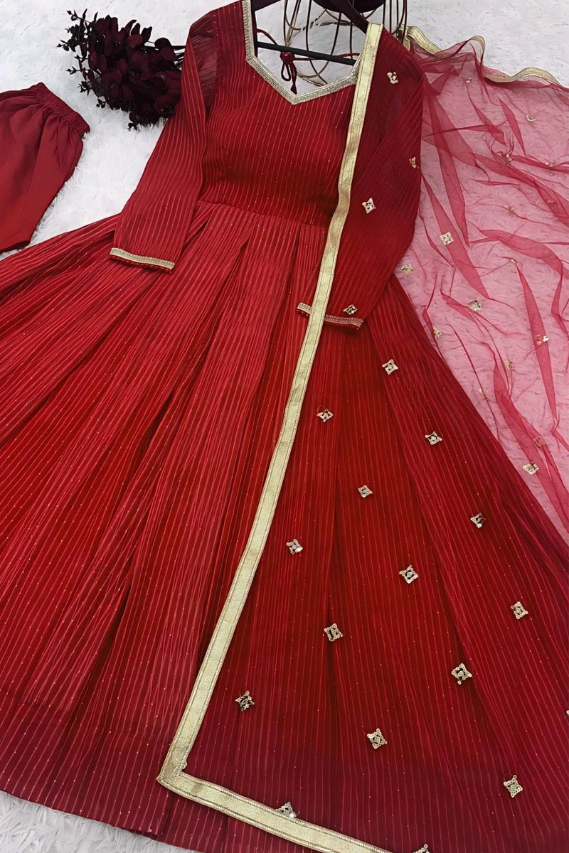 red gown for women