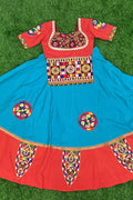 royal blue banarasi lehenga choli