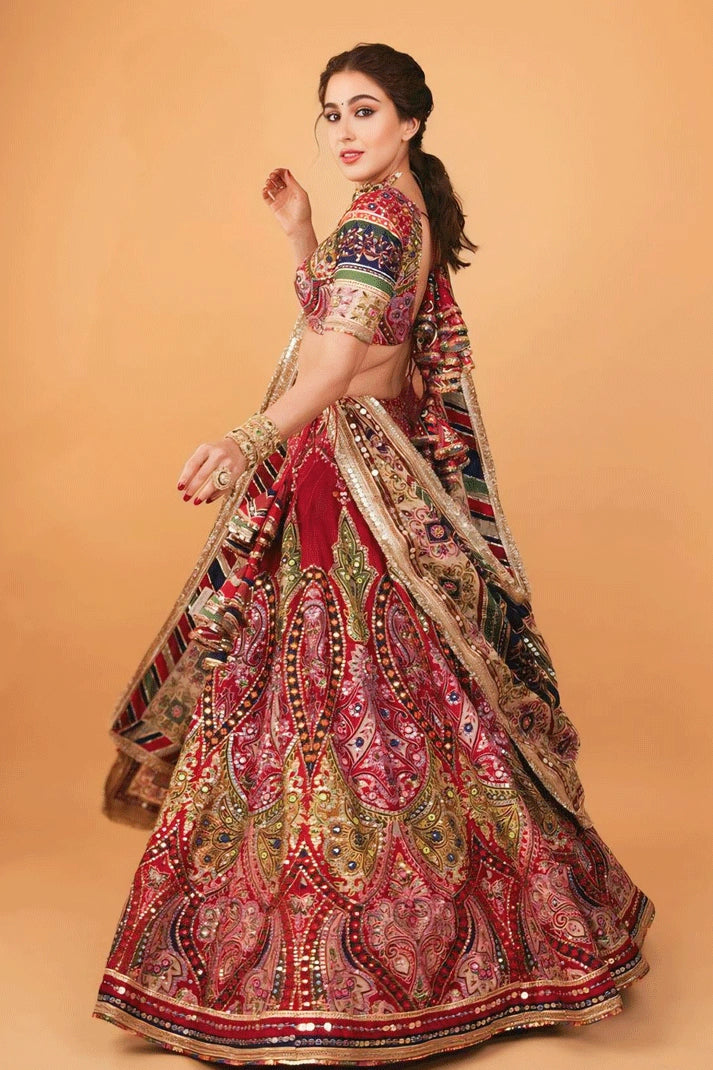 sara ali khan navratri chaniya choli