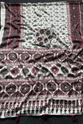 silk fabric mirror work saree