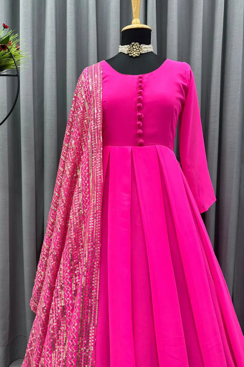 simple gown for raksha bandhan