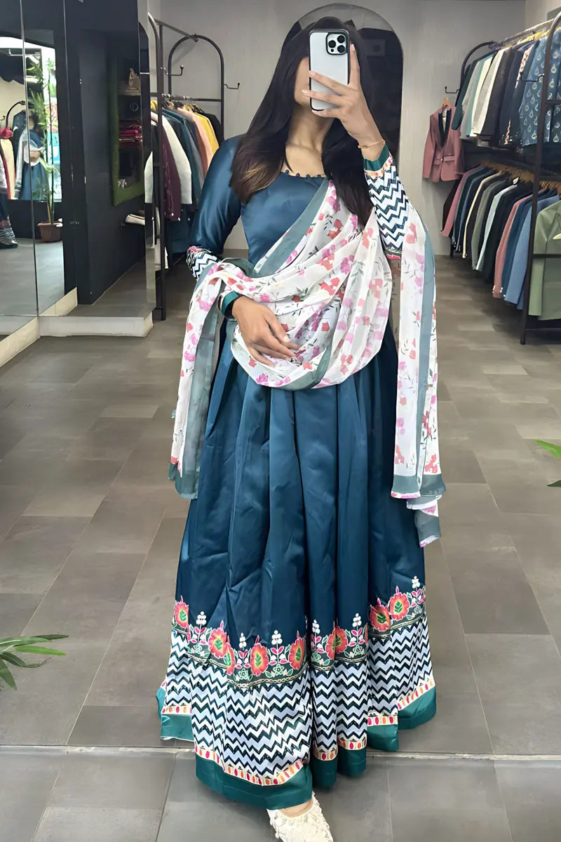 sister special gown design for raksha bandhan