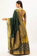 south indian half saree lehenga back look