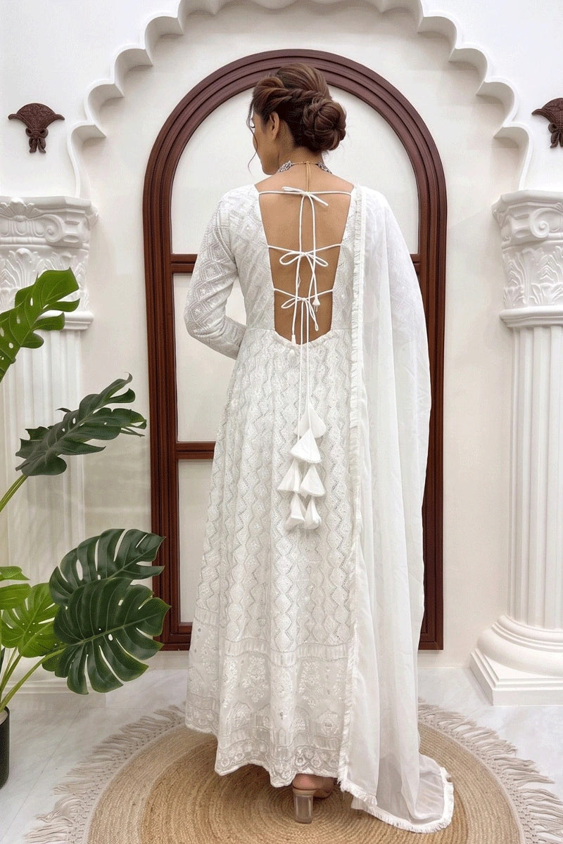 special pooja anarkali dress