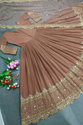 stylish anarkali gown for reception