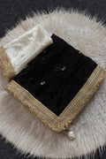 stylish black saree for party