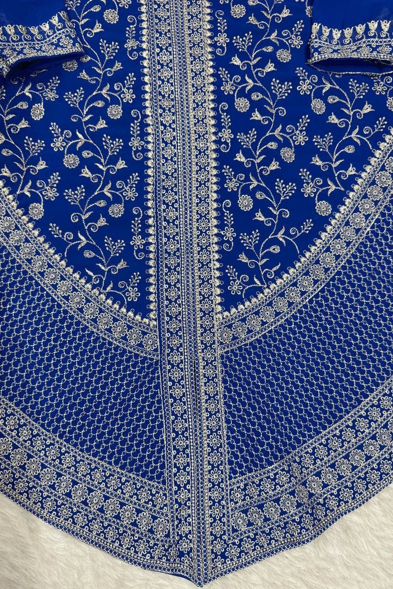 stylish blue palazzo dress